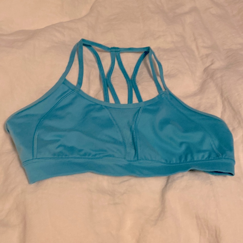 Gaiam turquoise sports bra